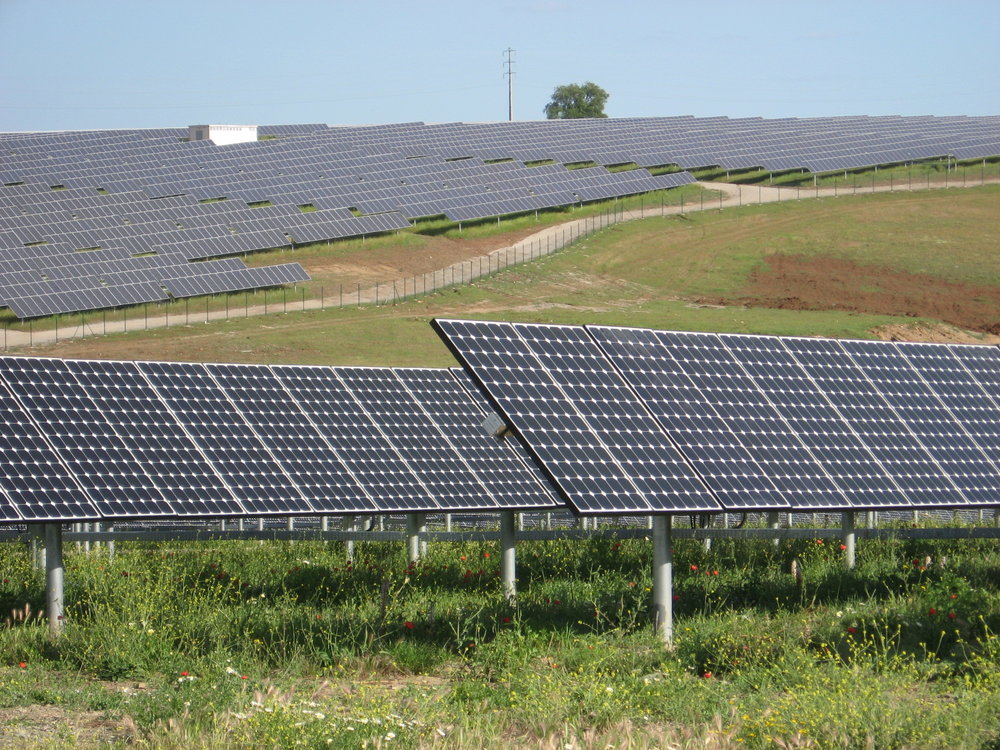 Фото: солнечная ферма в Португалии