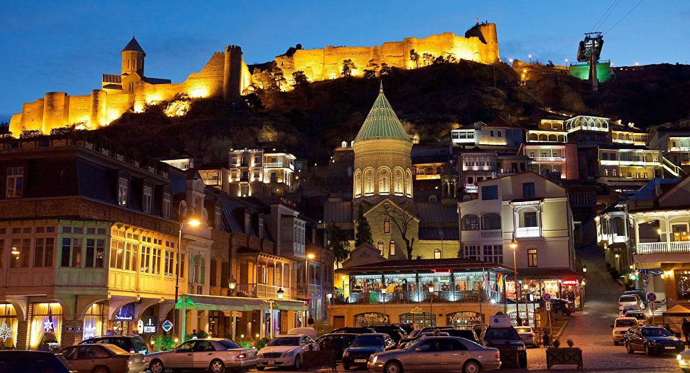Тбилиси в вечернее время