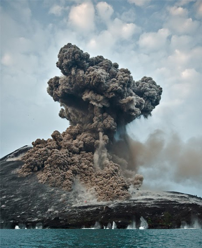 Действующие и потухшие вулканы на карте мира
