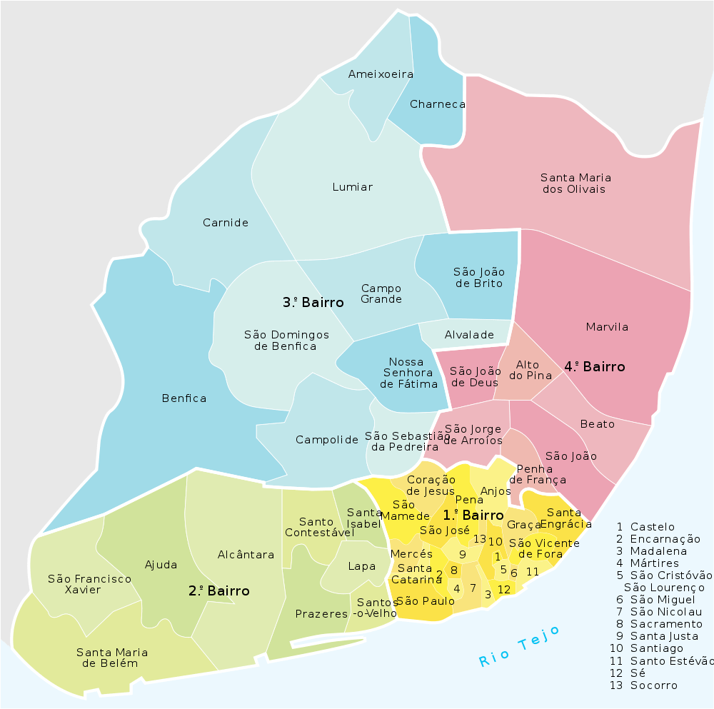 Районы Лиссабона