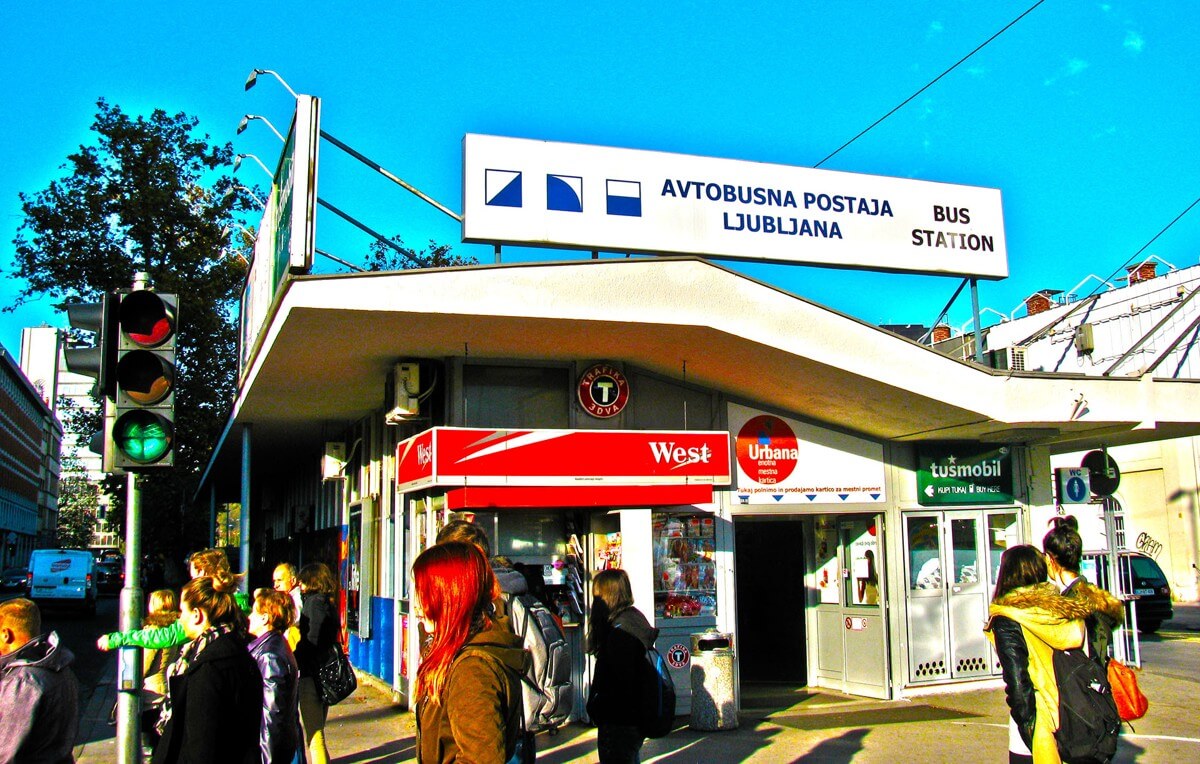 Автобусная станция в Люблянах