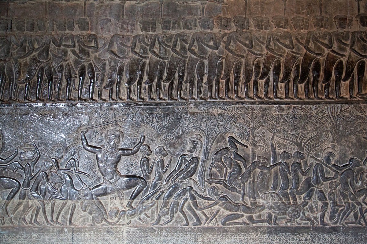 Барельеф в Ангкор-Вате