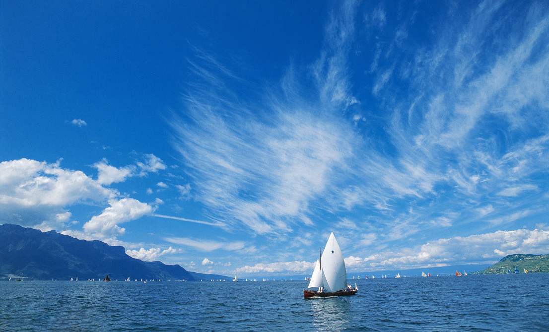 Кораблик на Женевском озере