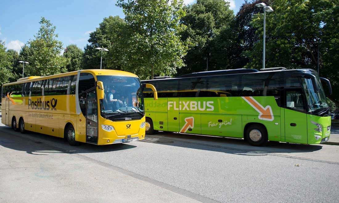Автобус Flixbus в Лунд