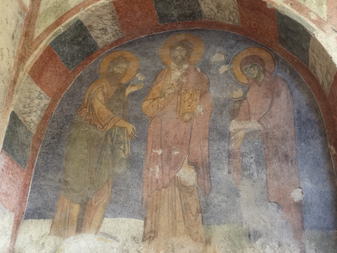 Древние фрески в церкви Святого Николая Чудотворца