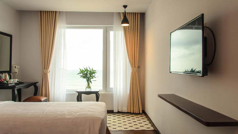 Интерьер номера в отеле Bellevue Hotel Номер в отеле Bellevue Hotel