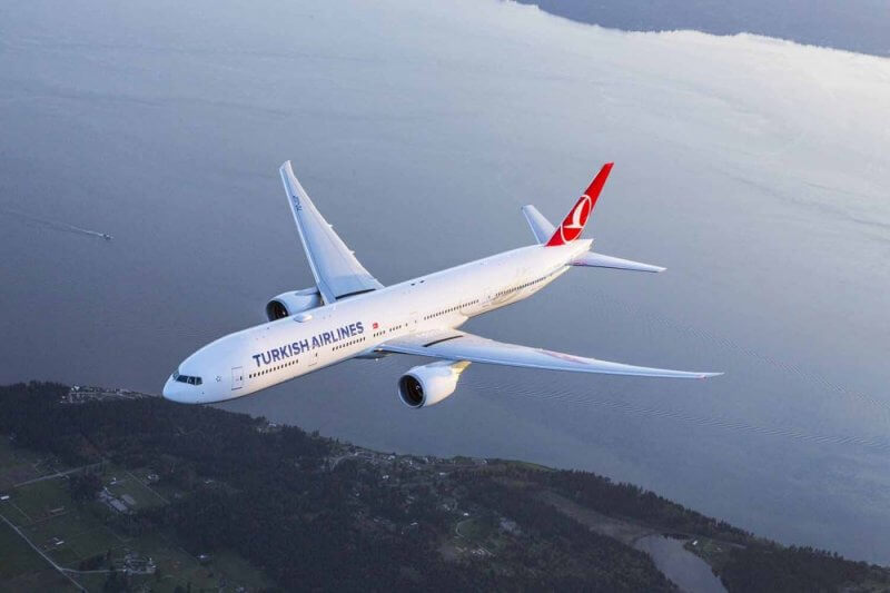 Самолет Turkish airlines
