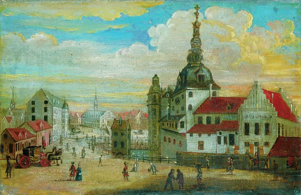 Дворец Кристиансборг в 1698 году
