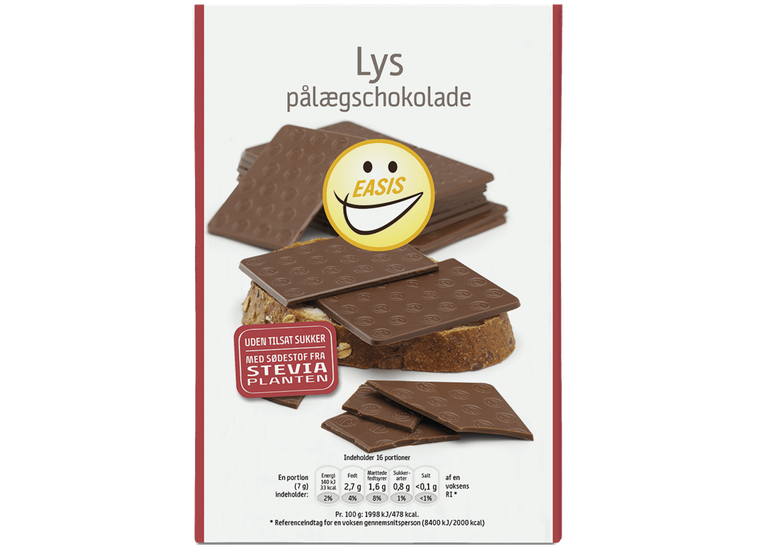 Пластины шоколада Pålægschokolade