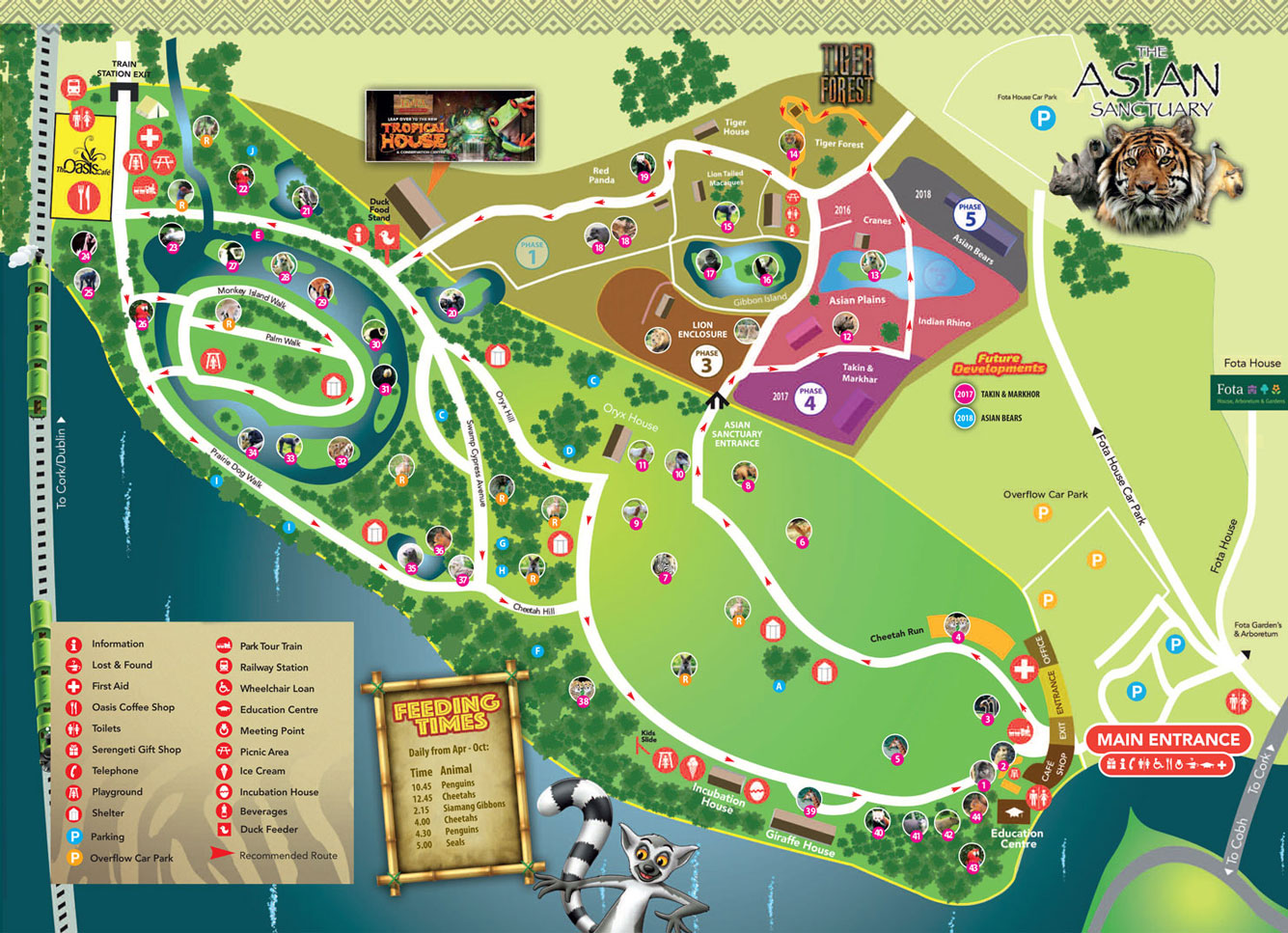 Карта парка дикой природы Фота