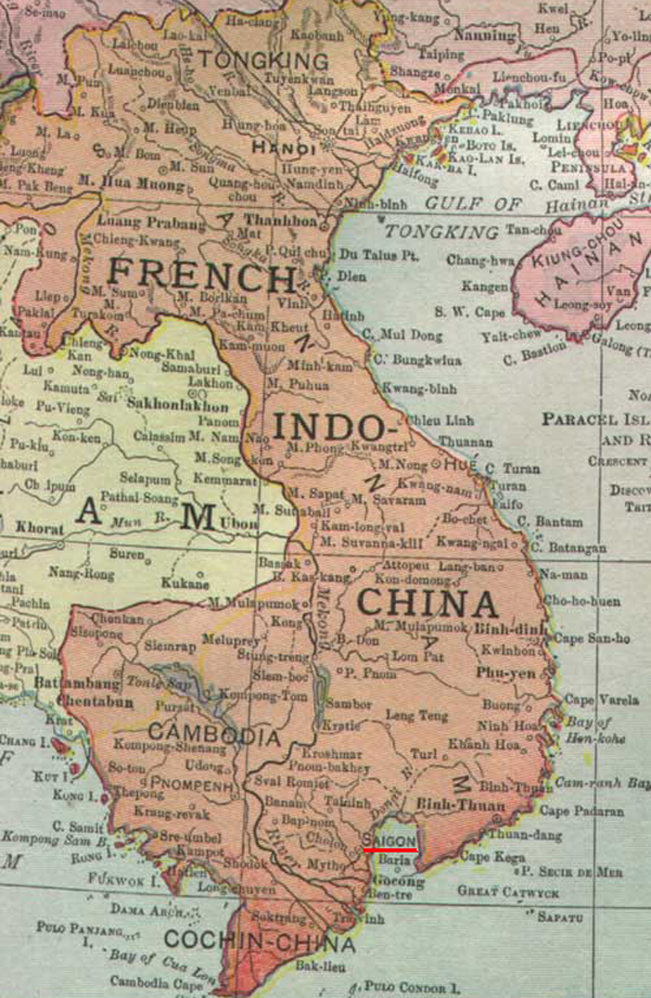 Французский Индокитай в 1913 году