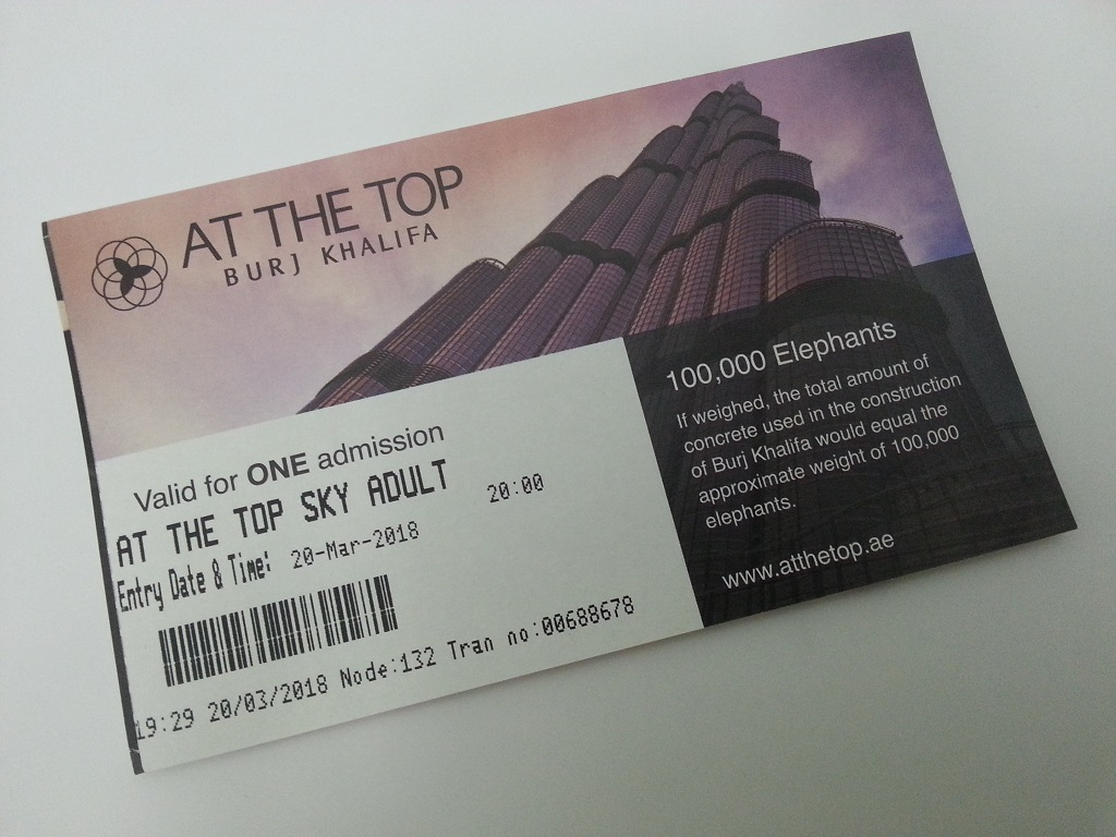 Билет на обзорную площадку AT THE TOP SKY