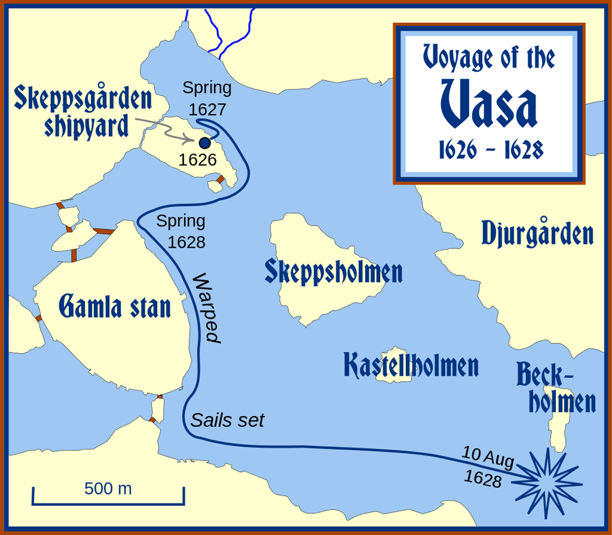 Место где затонул корабль Васа