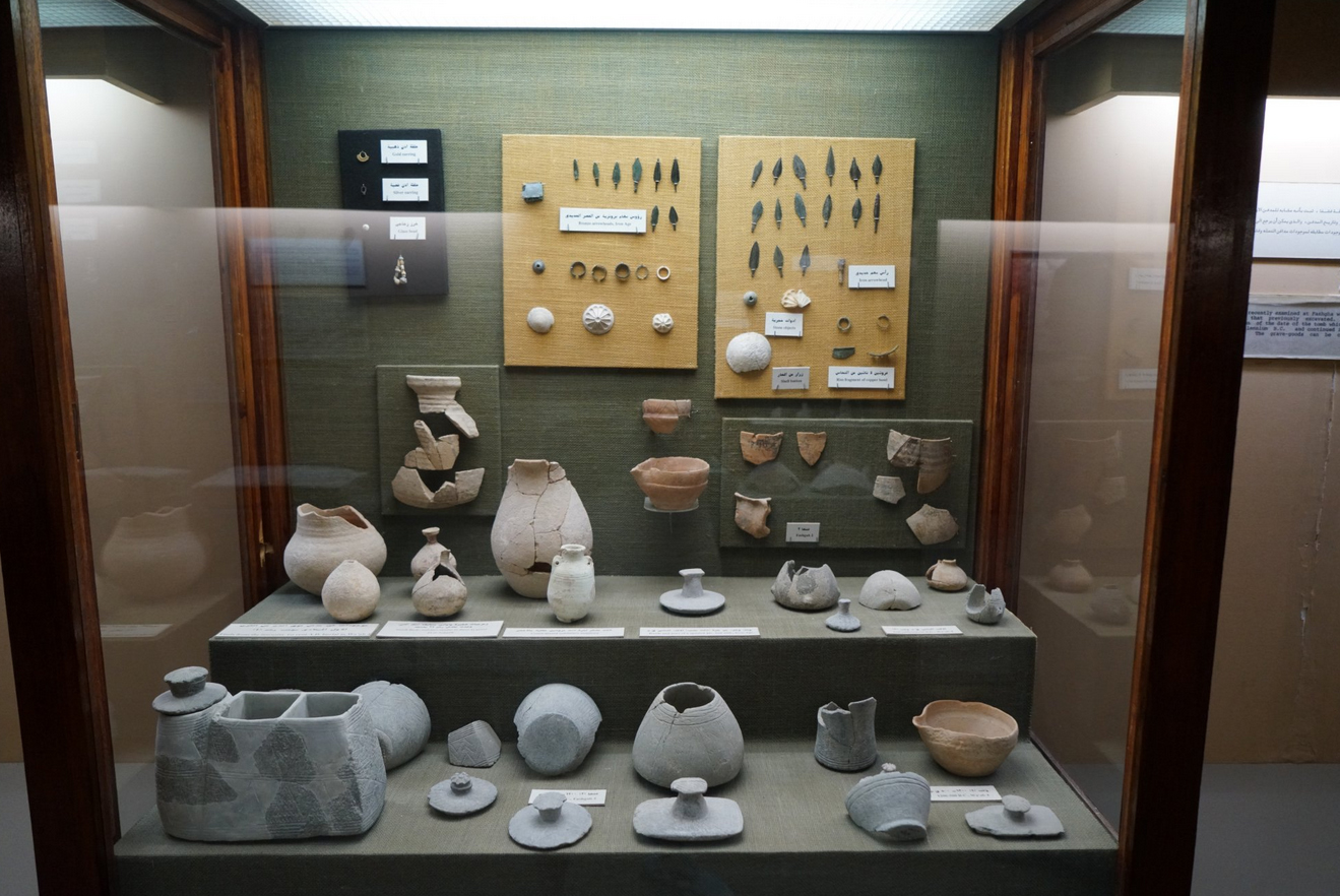 Экспонаты в национально музее Ras Al Khaimah