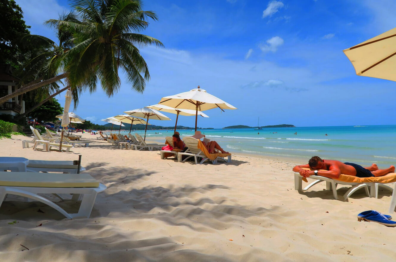 Фото пляжа при гостинице Samui Paradise Гостиница Samui Paradise с великолепным пляжем