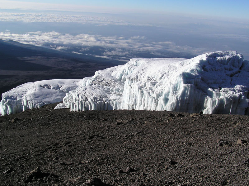 Ледник на вершине Килиманджаро