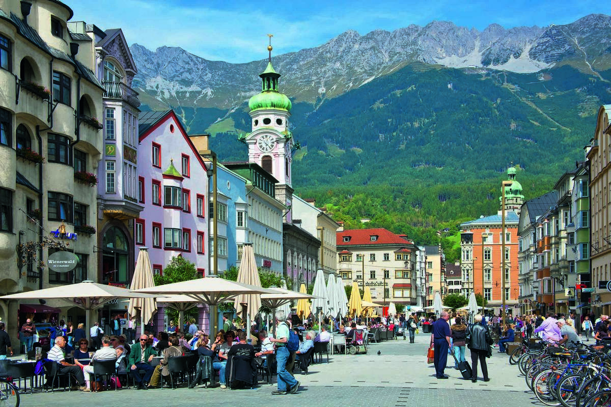 Город Инсбрук в Австрии