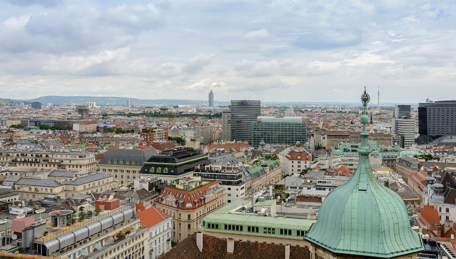Вид на Вену с Южной башни