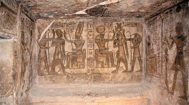 Фрески в храме Абу-Симбел