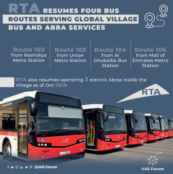 Автобусы, следующие к Global Village