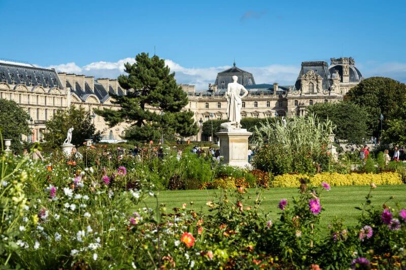 Фото: сад Тюильри в Париже