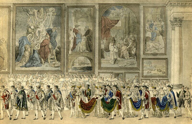 Картина: Свадебное шествие Наполеона и Марии Луизы Австрийской