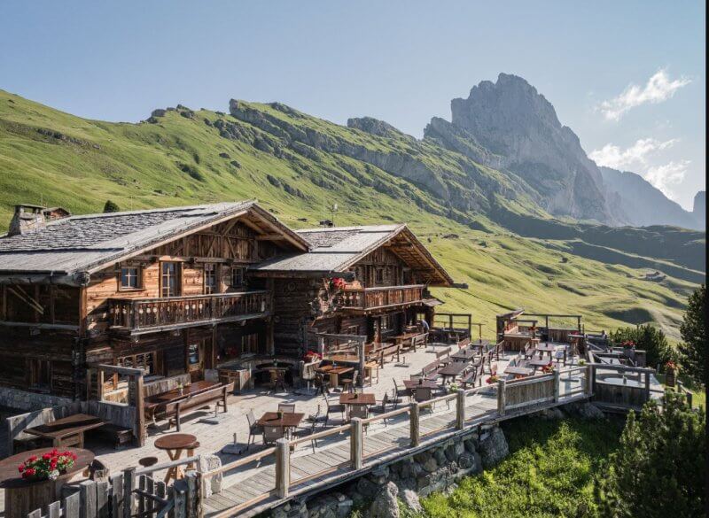 Ресторан Rifugio Seceda на Селла Ронда