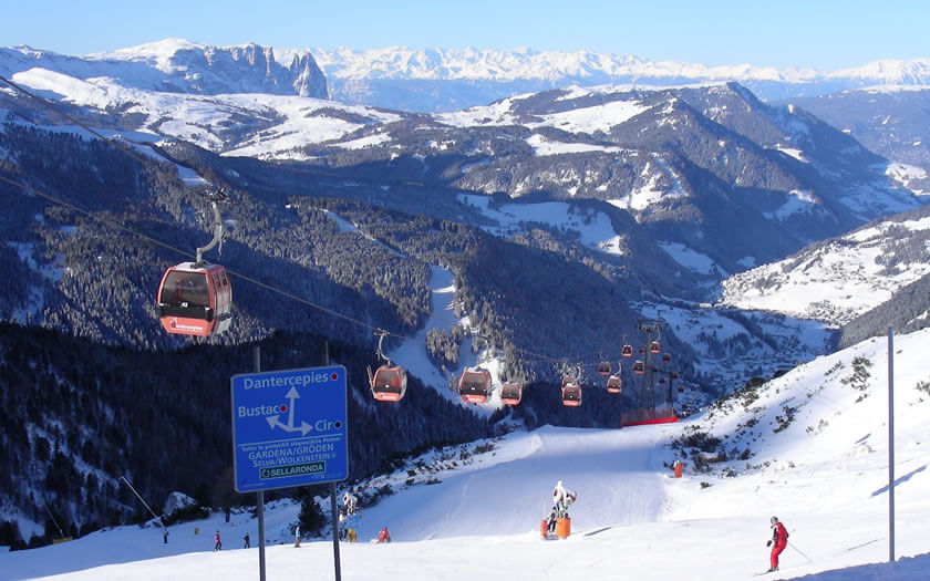 Подъёмники Dolomiti Superski Современные подъёмники Dolomiti Superski